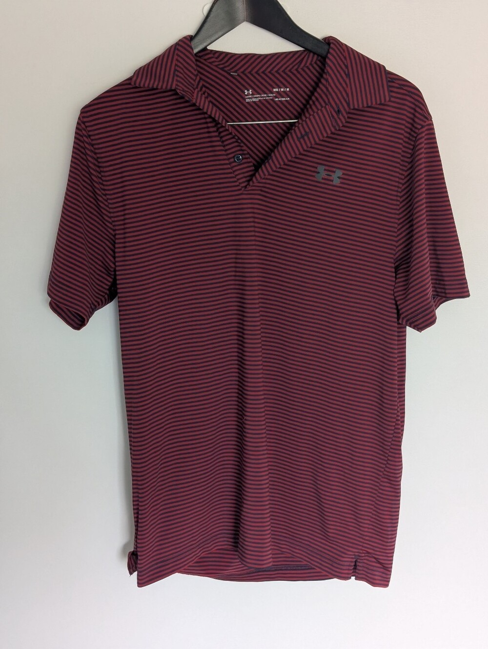 Under Armour HeatGear Men's Striped Golf Polo Shirt - Medium
